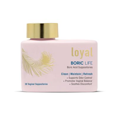 Loyal Boric Life - Boric Acid Suppositories - 600mg - Supports Odor Control - Promotes Balance - Soothes Discomfort - Made in USA - 30 Count