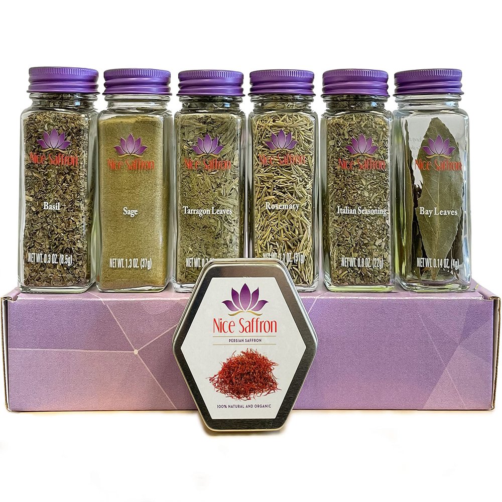 6 Pack Spices & Saffron Cooking Gift Set (Italian)