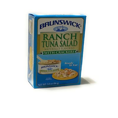 Brunswick Ranch Tuna Salad With Crackers 12 Packs 3.0 oz ready to eat