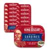 King Oscar Premium Sardines in Extra Virgin Olive Oil with White Wine Vinegar & Capers, 3.75-Ounce Cans (Pack of 12), Wild Caught Sardines view 1