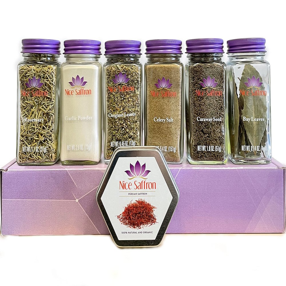 6 Pack Spices & Saffron Cooking Gift Set (European)
