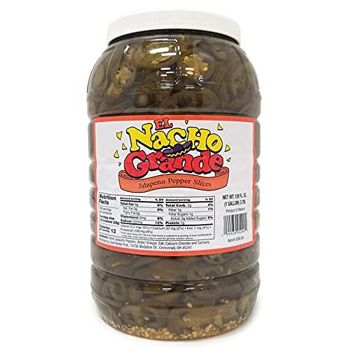 El Nacho Grande Jalapeno Pepper Slices, 1 gallon (Case of 4)