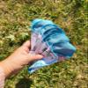 Lilind 7 Pack Thong Pantyliners on Blue Flowers, Reusable Organic Cloth, Washable Menstrual Pads, Zero Waste 100% Cotton view 2