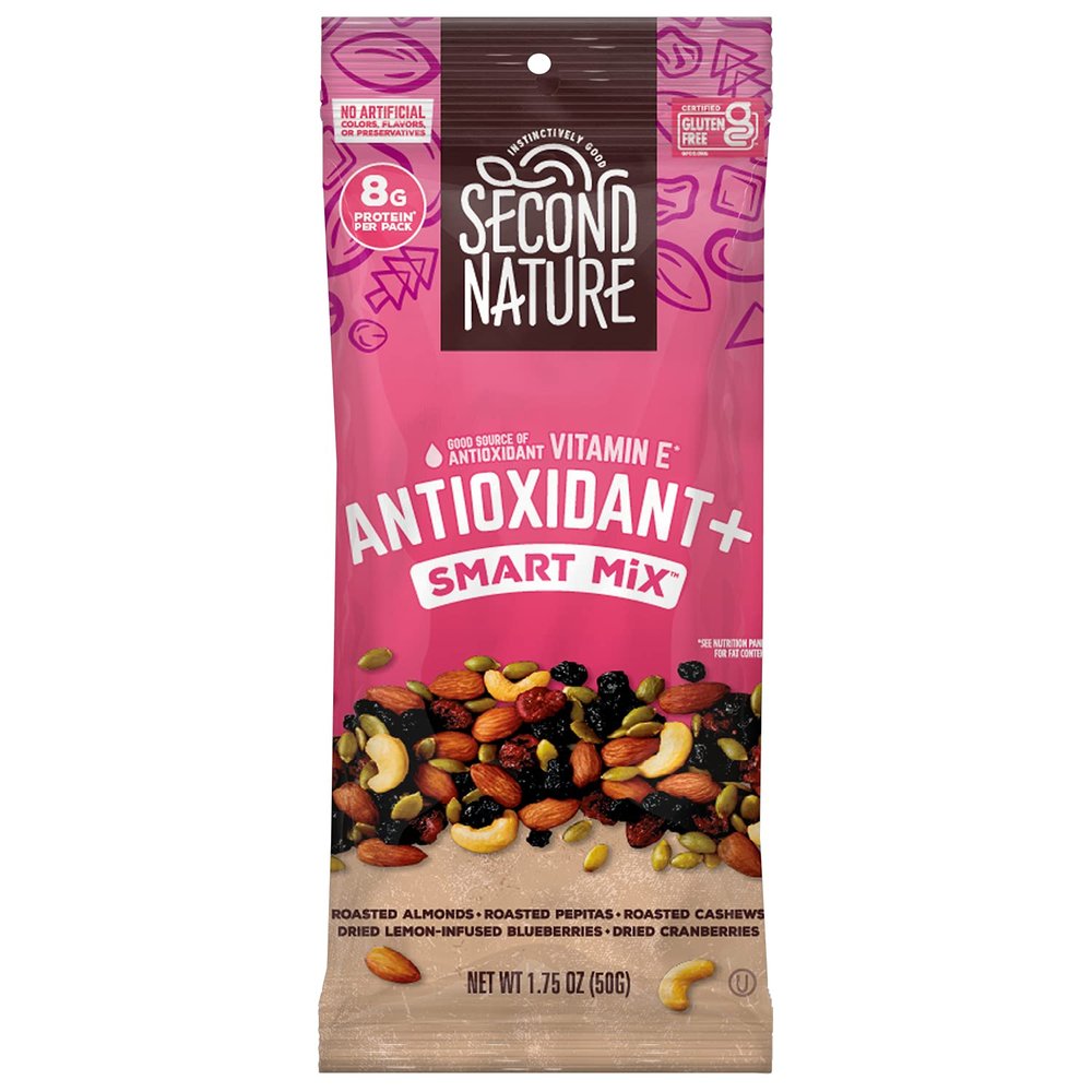 Second Nature Antioxidant+ Protein Smart Snack Mix, 1.75 Ounce (Pack of 12)