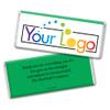 252ct Promotional Products Add Your Logo Candy Chocolate Bar (250 Pack) - Green Tradeshow Giveaways - Corporate Candy Bars view 1