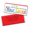 252ct Promotional Products Add Your Logo Candy Chocolate Bar (250 Pack) - Red Tradeshow Giveaways view 1