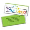 48ct Personalized Candy Promotional Products Add Your Logo Candy Chocolate Bars - Kiwi Green view 1