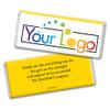 252ct Promotional Products Add Your Logo Candy Chocolate Bar (250 Pack) - Yellow Tradeshow Giveaways view 1
