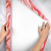 Jillson Roberts Christmas Gift Wrap, Marbleized Red (6 Jumbo Rolls 10 feet x 30 inches) view 4