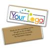 48ct Personalized Candy Promotional Products Add Your Logo Candy Chocolate Bars - Gold view 1