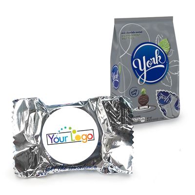 70ct Company Logo York Peppermint Patties Promotional Candy Favors (70 Count) Personalized Mints