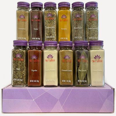 12 Pack Middle Eastern Culinary Chef's Spice Seasoning Set Collection