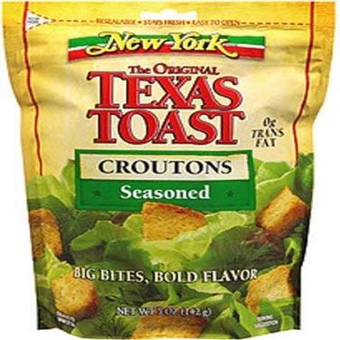 3 set.New York The Original Texas Toast Croutons, Seasoned 5 Oz (Pack of 4)