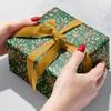 Jillson Roberts Christmas Gift Wrap, Holly Tapestry (6 Jumbo Rolls 10 feet x 30 inches) view 2