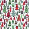 Jillson Roberts Bulk Christmas Gift Wrap, Holographic Trees, 1/4 Ream 208 feet x 30 inches view 1