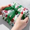 Jillson Roberts Bulk Christmas Gift Wrap, Holographic Trees, 1/4 Ream 208 feet x 30 inches view 2