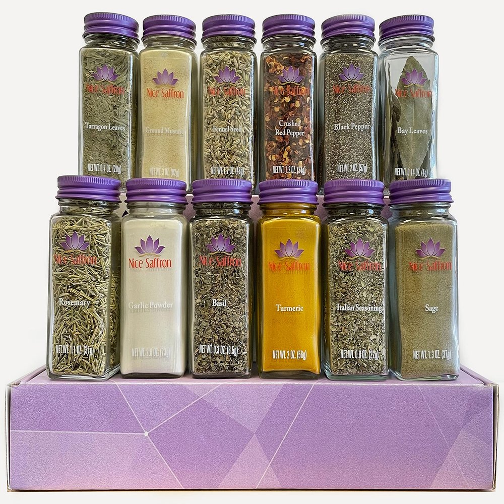 12 Pack Italian Culinary Chef's Spice Seasoning Set Collection