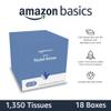 Amazon Basics Facial Tissue with Lotion, 2-Ply, 1350 Count (18 Packs of 75), (Packaging May Vary) view 3