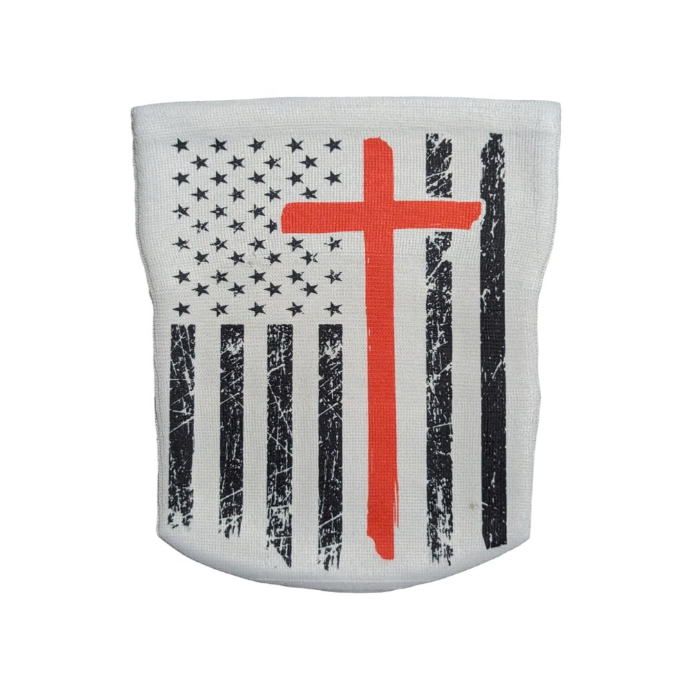 Amputee Sock "American Flag with Cross V1" 3ply Stump Sock