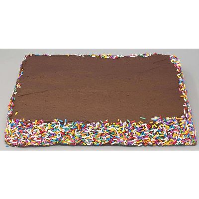 Love and Quiches 1/4 Sheet Special Occasion Chocolate Cake, 2.5 Pound - 1 each.