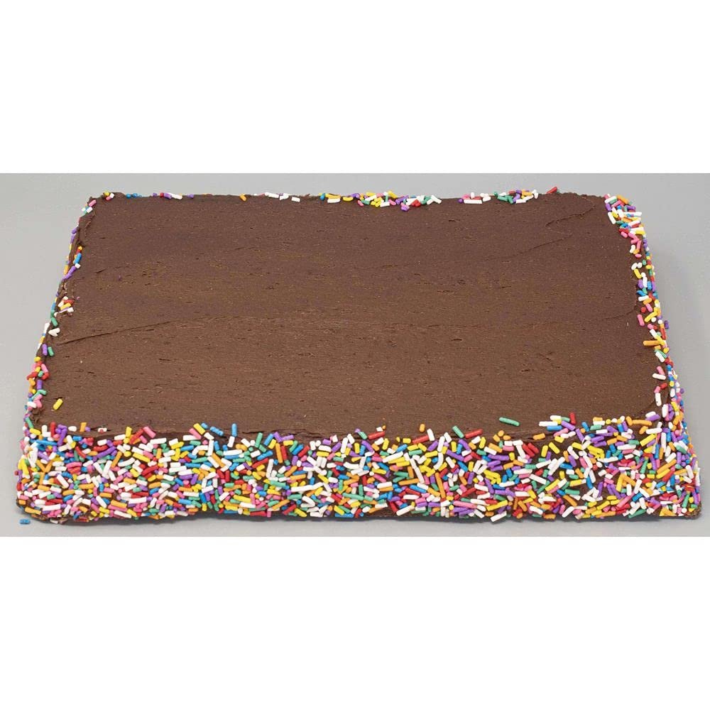 Love and Quiches 1/4 Sheet Special Occasion Chocolate Cake, 2.5 Pound - 1 each.