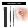 2 Pcs Ear Pick Earwax Removal Kit, Ear Cleaning Tool Set Spring Soft Ear Brush Ear Spoon with Storage Bag Ear Cleaner Set for Cleaning Ear Canal Dirt(#1) view 2