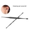 2 Pcs Ear Pick Earwax Removal Kit, Ear Cleaning Tool Set Spring Soft Ear Brush Ear Spoon with Storage Bag Ear Cleaner Set for Cleaning Ear Canal Dirt(#1) view 3