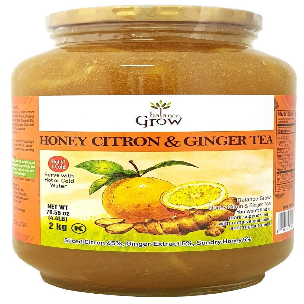 3 set Balance Grow Honey Citron and Ginger Tea 70.55oz (4.4 lbs/2KG) pack of 3