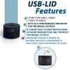 4ALLFAMILY USB LID Interchangeable with 4ALLFAMILY Explorer, Voyager and Nomad Big Size Coolers (Black Explorer LID) view 2