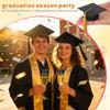 10pcs Mini Graduation Caps Graduation Hat Wine Bottle Covers Cupcake Toppers Hats Decoration for view 3