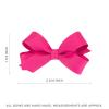 PLH 4 Pack Multipack Front Tail Grosgrain Bows, Tiny Size, Red, Navy, Antique White, Shocking Pink view 3
