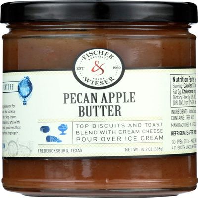 Fischer and Wieser Pecan Apple Butter, 10.9 Ounce -- 6 per case.