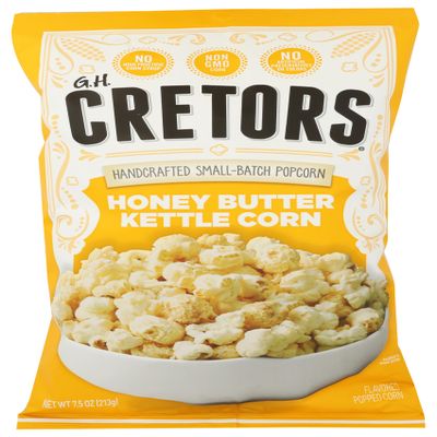 GH CRETORS: Honey Butter Kettle Corn, 7.5 oz