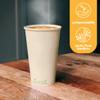100% Compostable Disposable Coffee Cups [16oz 320 Pack] Paper Cups Made from Bamboo, Eco-Friendly, Biodegradable Premium Party Cups, Natural Unbleached by Earth's Natural Alternative view 4