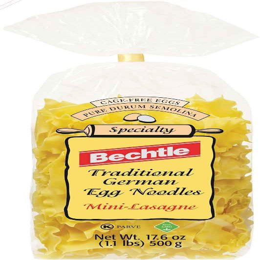 Bechtle Mini-Lasagne Traditional German Egg Noodles, 17.6 Ounce - 10 PACK