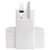50-Pack White Cloth-Like Disposable Napkins - Linen Feel Dinner Napkins with Flatware Pocket for Weddings, Parties & Holidays view 1