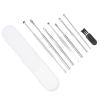 1set Stainless Steel Ear Cleaning Tools Ear Picks Rotation for Removal Portable Plastic Box Included for Family and Travel Use view 1