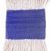 Loop End Commercial String Mop Head, String Cotton mop Heads, 6 Inch Headband, Mop Head Replacement for Home, Highly Absorbent,Industrial and Commercial Use (3-White) view 4