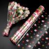 Christmas Cellophane Wrap Roll Santa Claus Pattern Wrappings 2. 5 Mil Thick Crystal Clear Cellophane Wrapping Paper for Baskets, , Flowers, Treats, Food, Crafts (3000x40cm) view 4