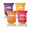 Puffworks Four Flavor Variety Pack Organic Peanut Butter Puffs (Original, PBJ, Dark Chocolate, Honey), Plant-Based Protein Snack, Gluten-Free, Kosher 1.2oz Ounce (Pack of 12) view 1