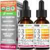 (2 Pack) Organic Vitamin D3 K2 Drops 5000 IU with MCT Oil Omega 3 - Maximum Strength Liquid D3 with No Fillers, Non-GMO for Faster Absorption, Immune Support (Strawberry, 2 Fl Oz) view 1