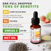 (2 Pack) Organic Vitamin D3 K2 Drops 5000 IU with MCT Oil Omega 3 - Maximum Strength Liquid D3 with No Fillers, Non-GMO for Faster Absorption, Immune Support (Strawberry, 2 Fl Oz) view 4