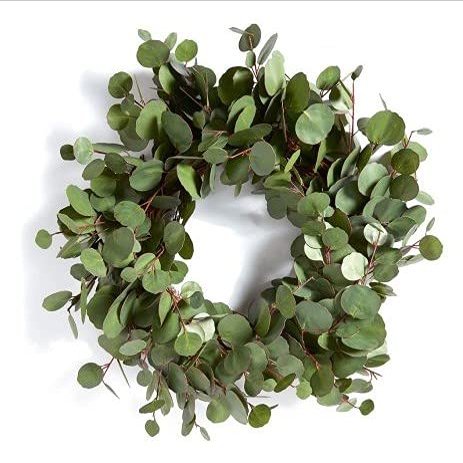 24 inch Artificial Indoor Eucalyptus Wreath