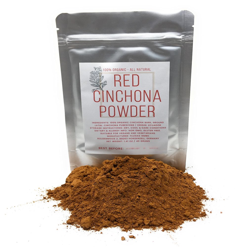 Red Cinchona Powder - 100% Cinchona Bark, Ground - Cinchona Pubescens from Ecuador - Net Weight: 1.41oz/40g
