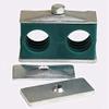 2Pcs Double- and Lower Plastic Pipe Left and Right Pipe Pipe view 2