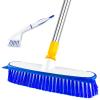 ITTAHO Floor Scrub Brush - 2 in 1 Deck Scrub Brush with Long Handle for Tile, Deck, Patio, Marble, Garage, Wall, Kitchen, Bathroom view 1