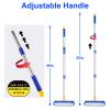 ITTAHO Floor Scrub Brush - 2 in 1 Deck Scrub Brush with Long Handle for Tile, Deck, Patio, Marble, Garage, Wall, Kitchen, Bathroom view 2