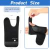 2 Pieces Carpal Tunnel Wrist Brace for Night Wrist Sleep Supports Splints Stabilizer and Hand Brace Cushioned to Help with Carpal Tunnel Pain Relief Universal Adjustable Fit(Classic Style,Black) view 2