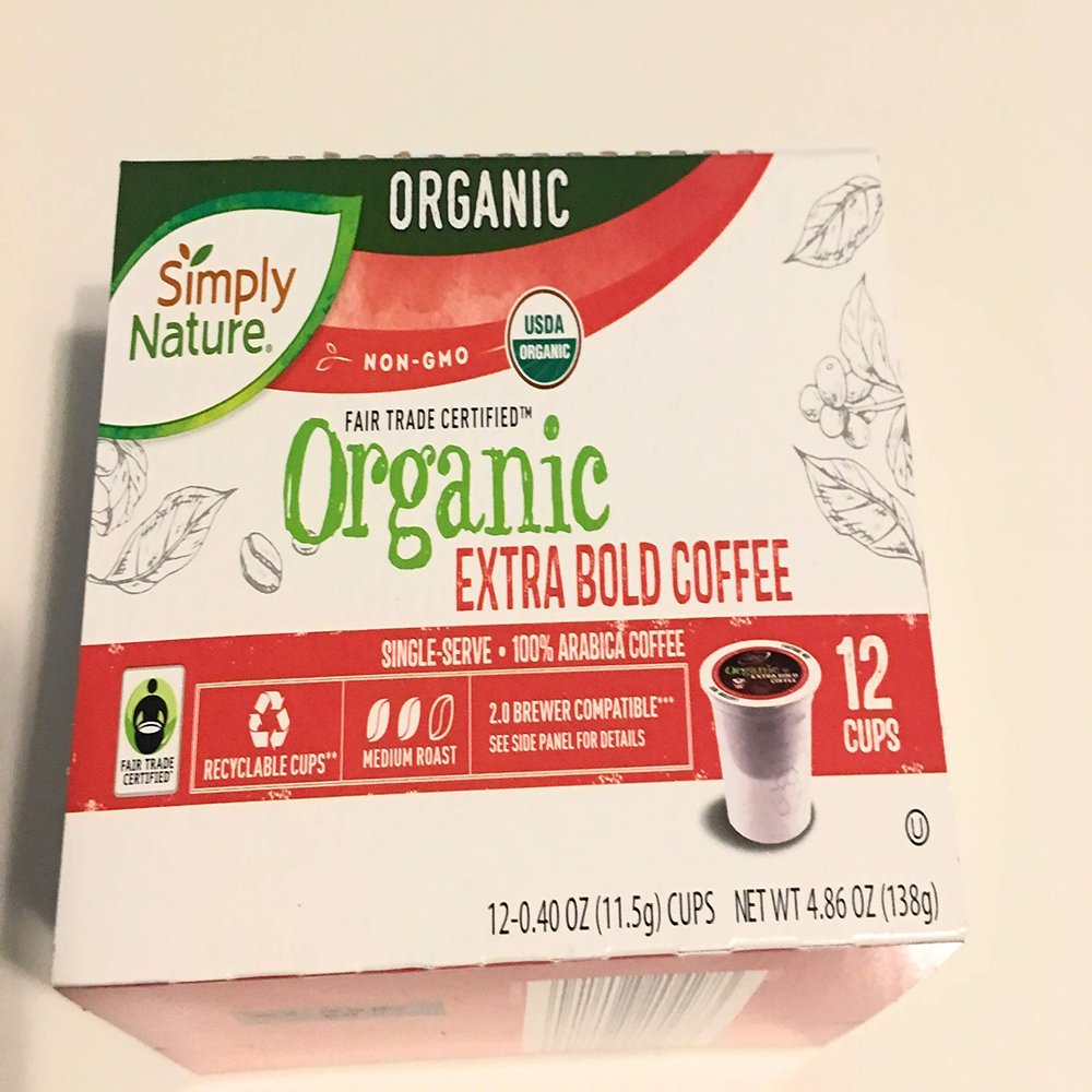 2 set simply nature organic extra bold coffee