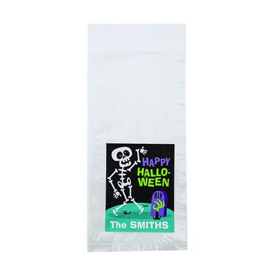 Fun Express Personalized Halloween Skeleton Cellophane Bag Kit